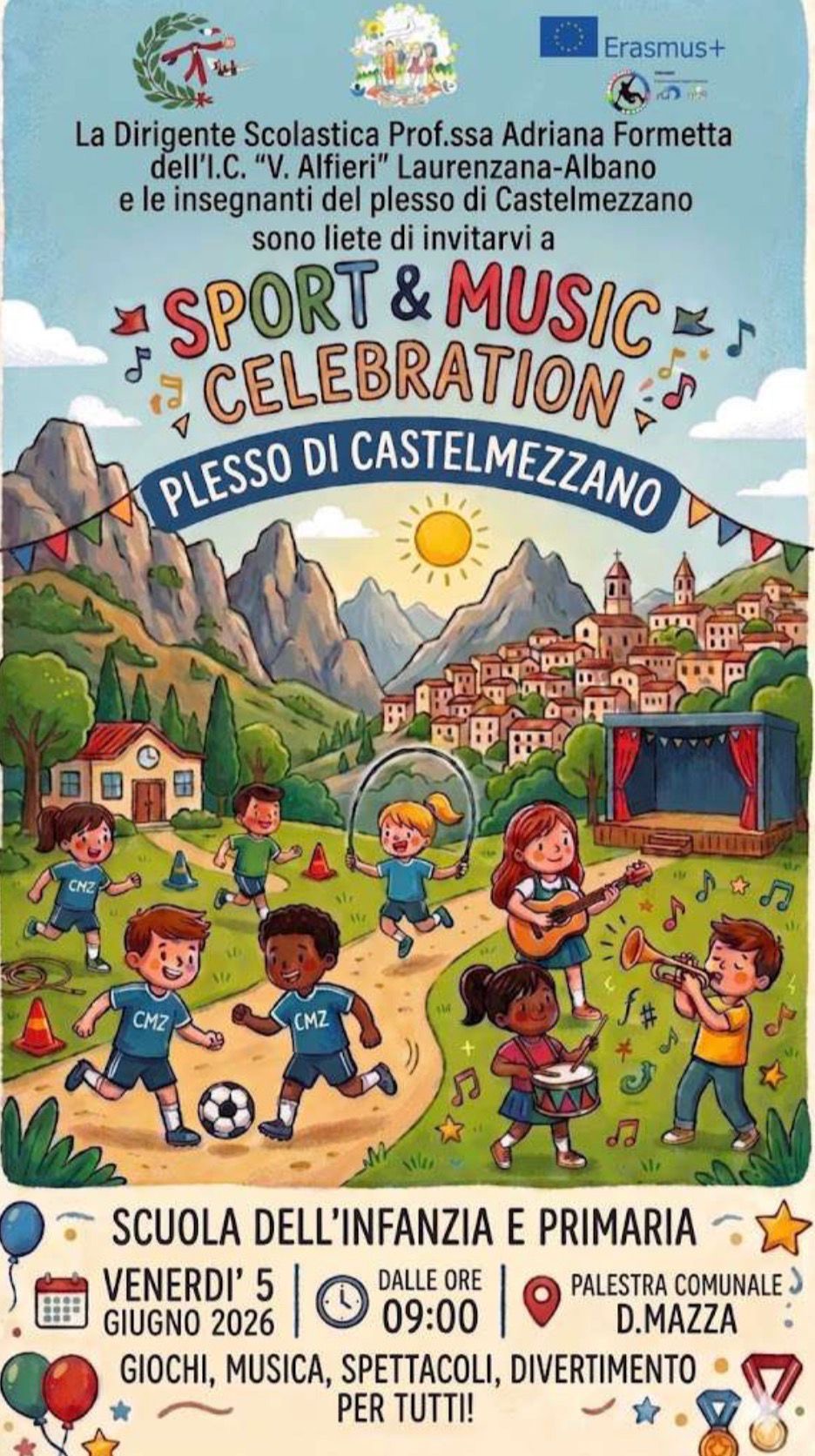 Manifestazione Sport e Music_ Plesso Castelmezzano